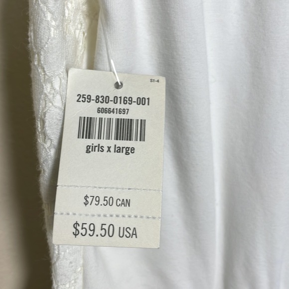 Abercrombie white lace tulle party dress NWT size XL - Picture 7 of 9